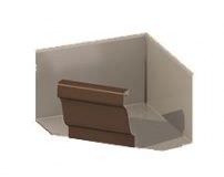 Угол желоба внутренний 120x86 Металл Профиль Бюджет