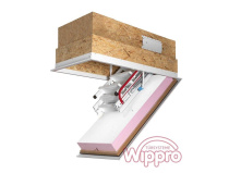Утепленная чердачная лестница с люком Wippro Klimatec