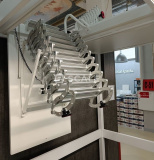 Чердачная лестница с электроприводом e-SCALE Aluminium Silver