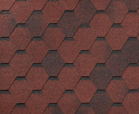 Купить Гибкая черепица Roofshield ФЕМИЛИ ЭКО ЛАЙТ Стандарт Красный с оттенением по отличной цене!