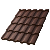 "Металлочерепица Металлочерепица МП Монтекристо, Валори / Valori 0,5 цвет Brown / Коричневый" "Кровельные материалы"