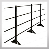 Ограждение кровельное 1200мм, 3м RAL9005 Черный / для фальцевой кровли