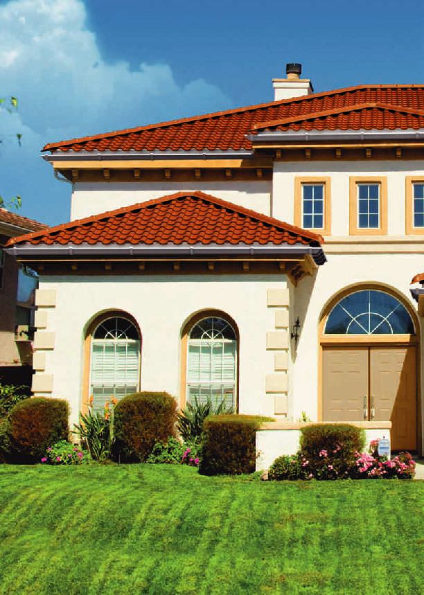 Дом с кровлей Ruukki Adamante