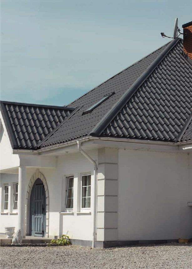 Дом с кровлей Ruukki Elite