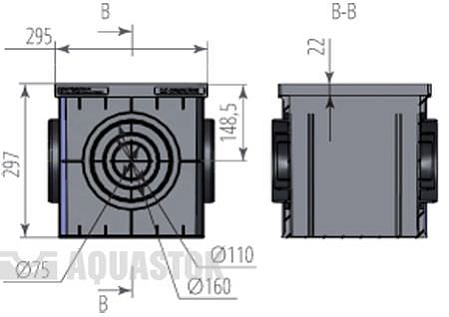 Купить Дождеприемный колодец Аквасток 300х300 - изображение 3