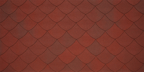Купить Гибкая черепица Тегола / Tegola PREMIUM, ВЕРСАЛЬ / VERSAILLE Maiolica rossa 407 - изображение 1