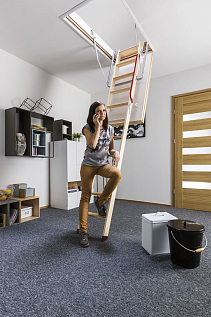 Купить Термоизоляционная чердачная лестница FAKRO LTK Thermo 60х130х305см - изображение 8
