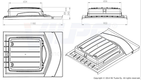 Купить Vilpe UNIROOF кровельный люк - изображение 3