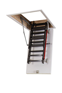 Купить Супертеплоизоляционная металлическая чердачная лестница FAKRO LMT 60х120х280см - изображение 1