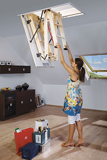 Купить Чердачная лестница FAKRO LWK 60х140х330см - изображение 11