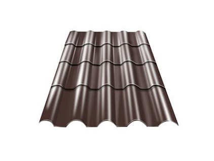 Купить Металлочерепица модульная Андалузия, ПЭ 0,5 RAL8017 Шоколад - изображение 1