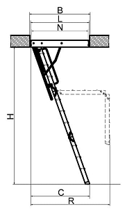 Купить Чердачная лестница FAKRO LWK 60х140х305см - изображение 8